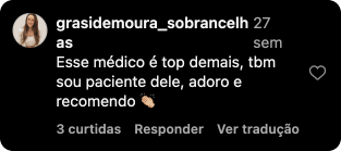 Depoimento de paciente 3